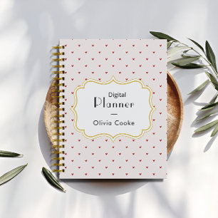 Planificateur Personnalisé Red Heart Avec Nom Pers