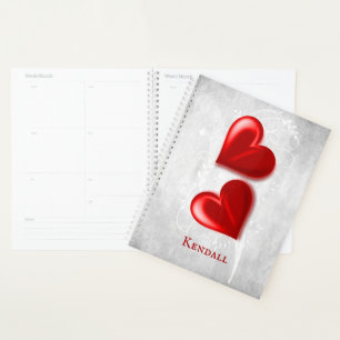 Planificateur personnalisé Red Hearts