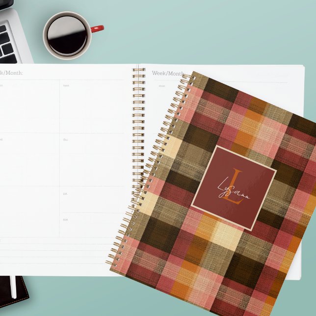 Planificateur personnalisé style Gingham (Créateur téléchargé)