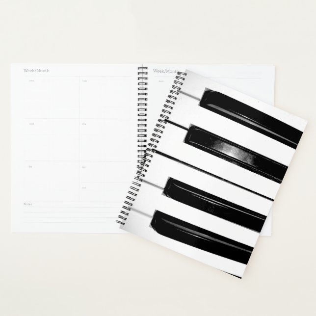 Planificateur Piano Keys (Devant avec enveloppe)