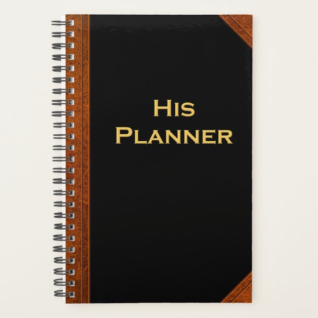 Planificateur Pour Hommes Son Planificateur Style  (Devant)