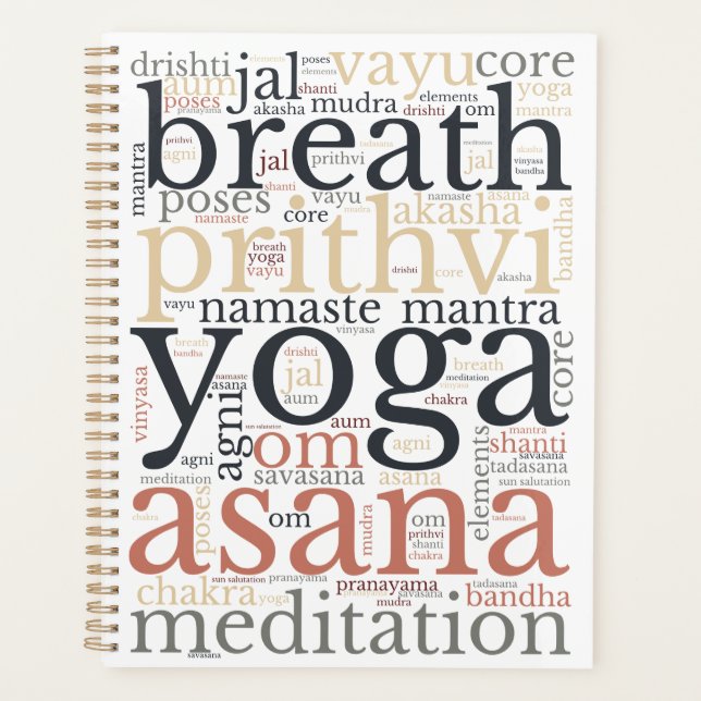 Planificateur pour les amateurs de yoga (Devant)