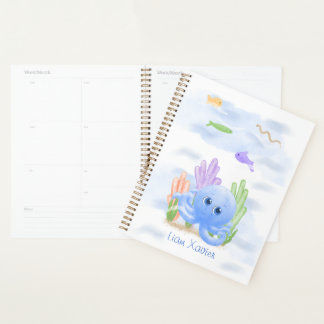 Planificateur pour parents de petite pieuvre bleue