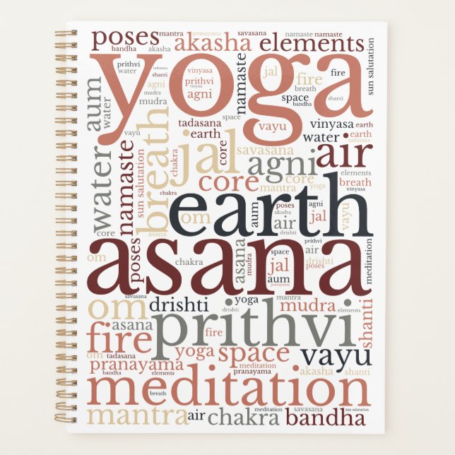 Planificateur pour un amateur de yoga (Devant)