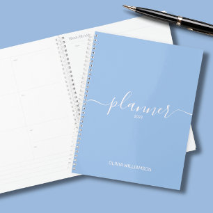 Planificateur professionnel bleu