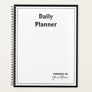 Planificateur quotidien avec couverture couleur -