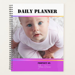 Planificateur quotidien avec photos - Violet - HAM