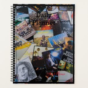 Planificateur quotidien avec un thème d'album de v