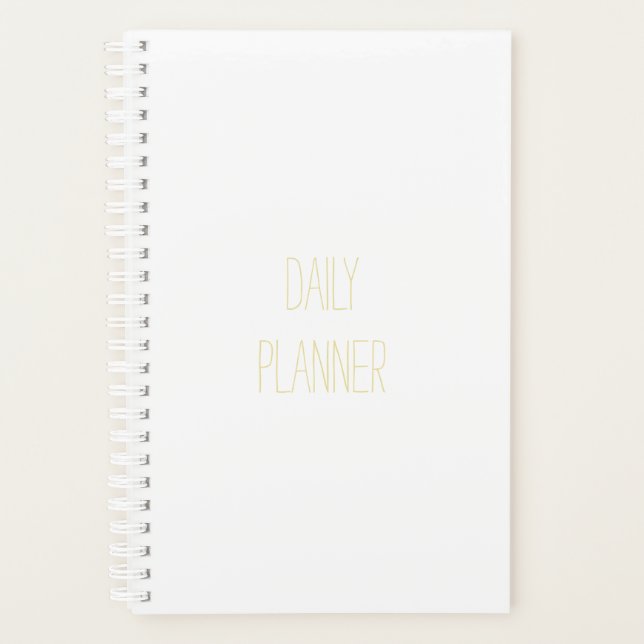 Planificateur quotidien - Blanc - HAMbWG (Devant)