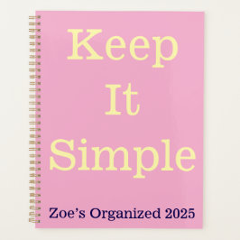 Planificateur quotidien - Conserver le format pers