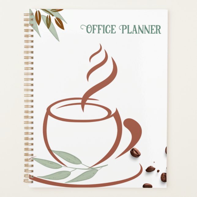 Planificateur quotidien de la coupe de café et du  (Devant)
