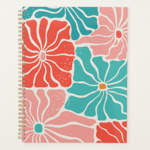 Planificateur quotidien de style mod vibrant