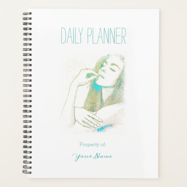 Planificateur quotidien - Femme Aqua - HAMbWG (Devant)