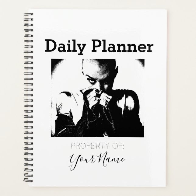 Planificateur quotidien - Femme en cuir - HAMbWG (Devant)