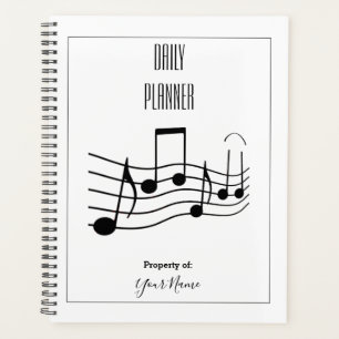 Planificateur quotidien - Notes de musique - HAMbW