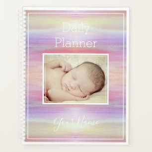 Planificateur quotidien photo avec fond pastel HAM