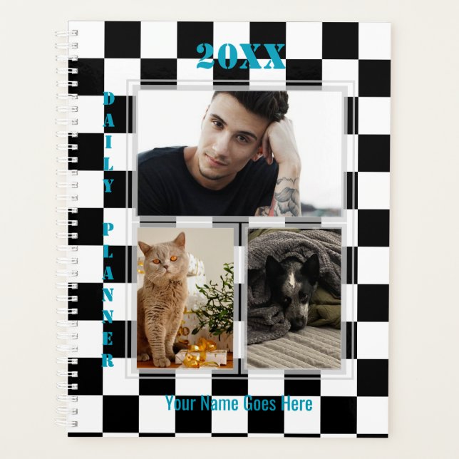 Planificateur quotidien photo Checker - HAMbWG (Devant)