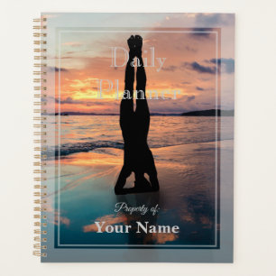 Planificateur quotidien photo montrant le yoga - H