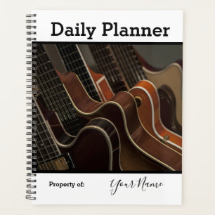 Planificateur quotidien Photo Thème Guitare HAMbWG