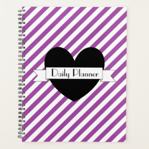 Planificateur quotidien photo - Violet Diagonal