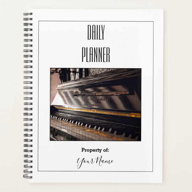 Planificateur quotidien - Piano - HAMbWG (Devant)