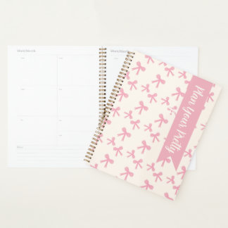 Planificateur quotidien Pink Bow Dreams