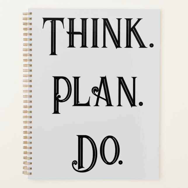 Planificateur quotidien - Plan de réflexion Faire  (Devant)