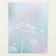 Planificateur quotidien relié - Fleur calme
