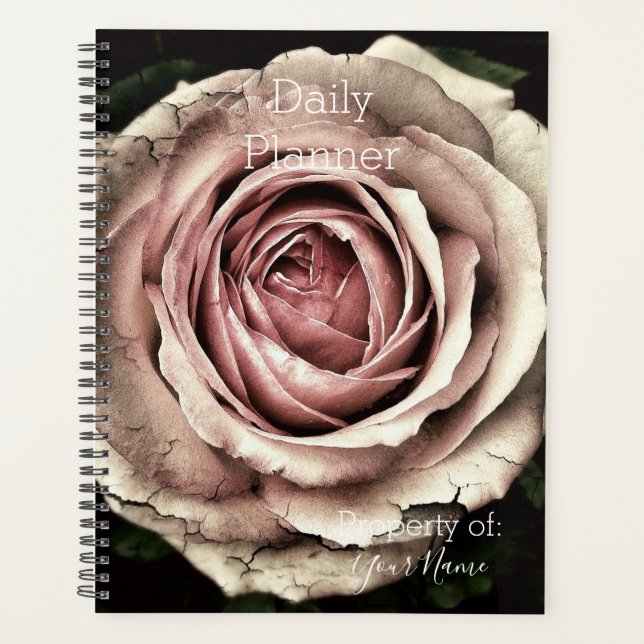 Planificateur quotidien - Rose Vintage - HAMbWG (Devant)