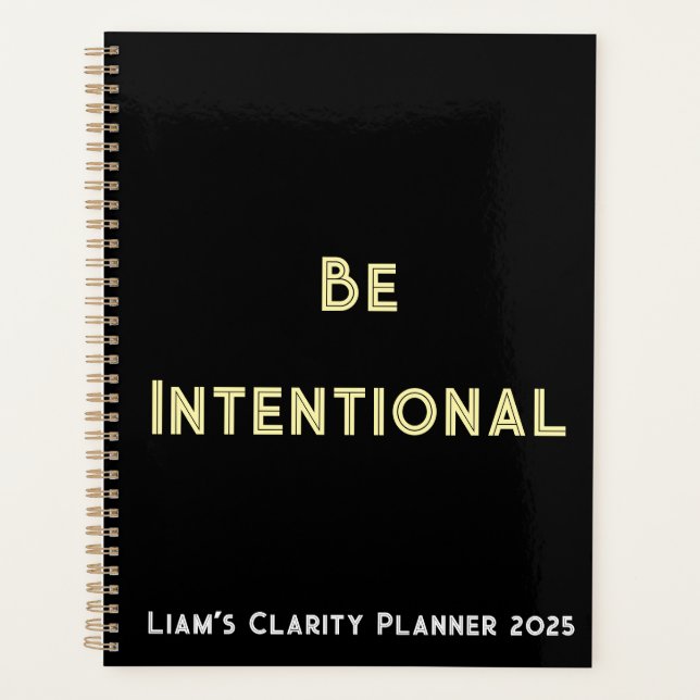Planificateur quotidien - Soyez intentionnel Dispo (Devant)