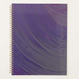 Planificateur quotidien - Tourbillon gris violet H