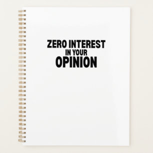 Planificateur quotidien Zero Intérêt Pour Votre Op