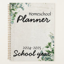 Planificateur scolaire feuille Eucalyptus