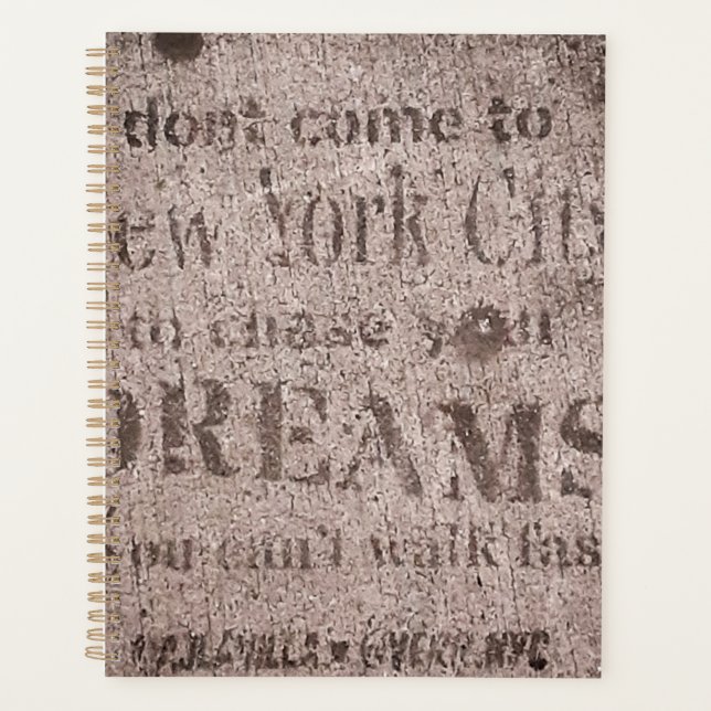 Planificateur "Sidewalk Dreams-Little Italy, NYC" (Devant)