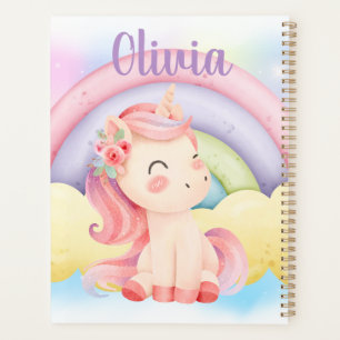 Planificateur Spirale Licorne Personnalisé – Cadea