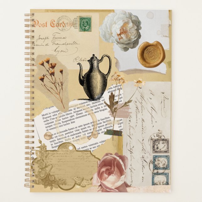 Planificateur Stickers Journal vintage (Devant)