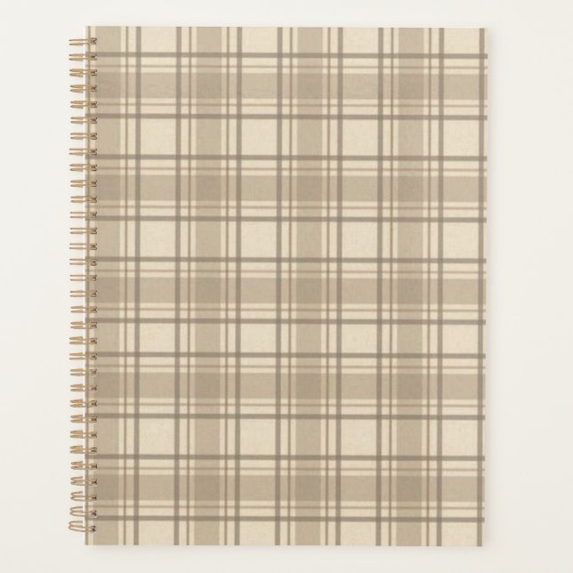 Planificateur Tartan doux (Devant)