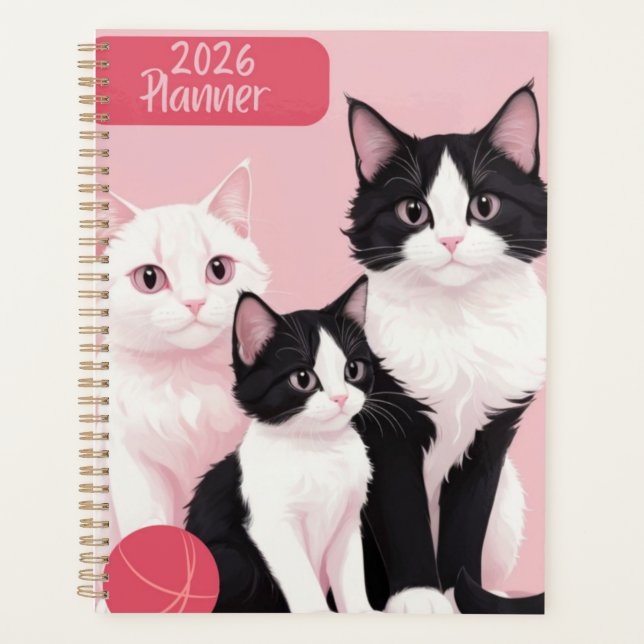 Planificateur Three Kitties 2026 (Devant)
