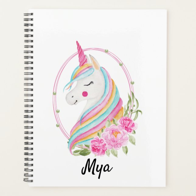 Planificateur Unicorne personnalisé (Devant)