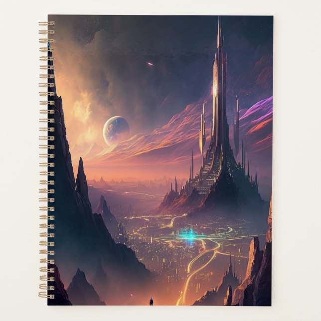 Planificateur urbain futuriste de science-fiction (Devant)
