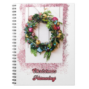 Planification de Noël Pastel Wreath Carnet