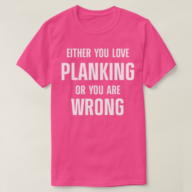 Planing Workout Motivation Plank Fitness 40 T-Shirt (Design vorne)