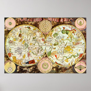 Planisphæ ri Coeleste : Astrologie - Poster