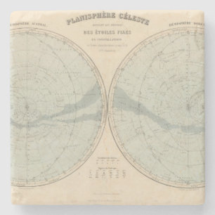 Planisphere Celeste Hemisphäre Steinuntersetzer