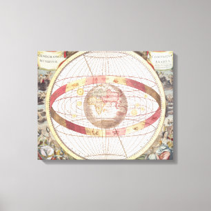 Planisphere, 'vom Atlas Coelestis Leinwanddruck
