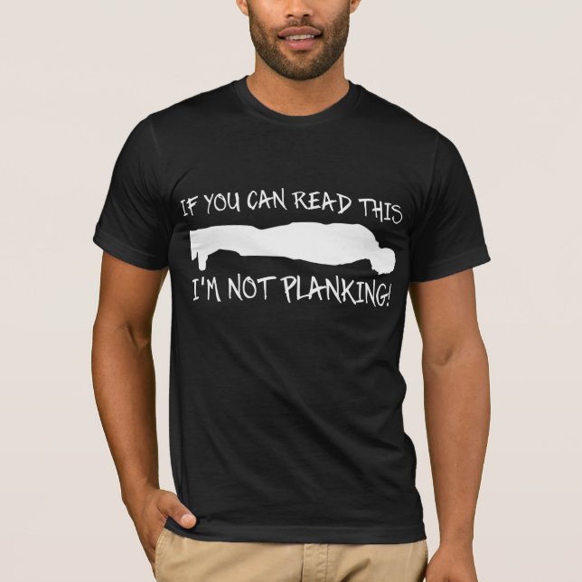Planking-lustiges Shirt (Vorderseite)
