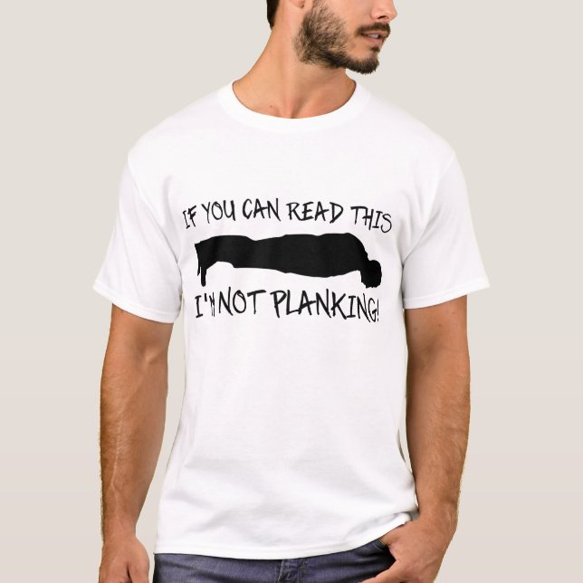 Planking-lustiges Shirt (Vorderseite)