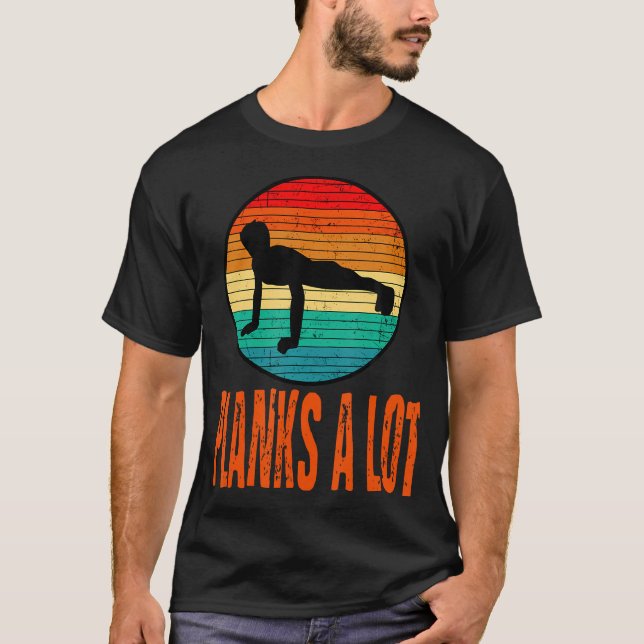 Planks eine große Bodybuilding Sport Fitness T-Shirt (Vorderseite)