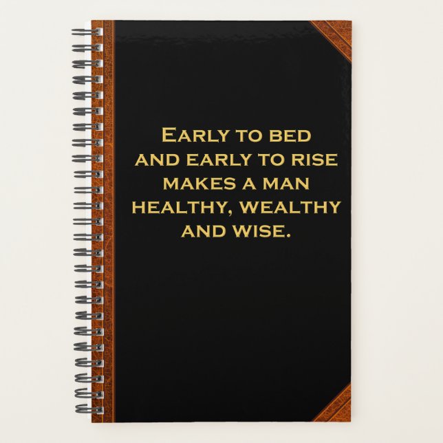 Planner Ben Franklin Citation Early Bed Rise Vinta (Devant)