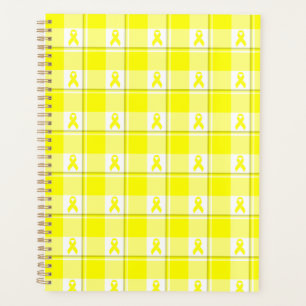Planner Blasenkrebs-Bewusstseins-Kariert, Gelb Planer